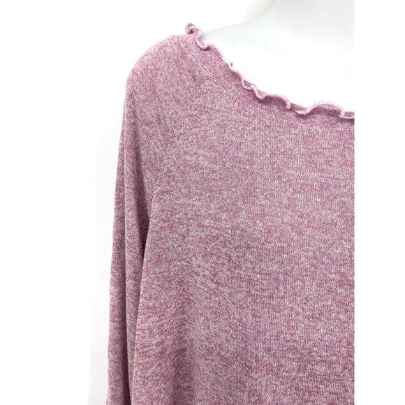 Gibson Ruffled Edge Raglan Pullover - NEW size medium - Picture 4 of 6